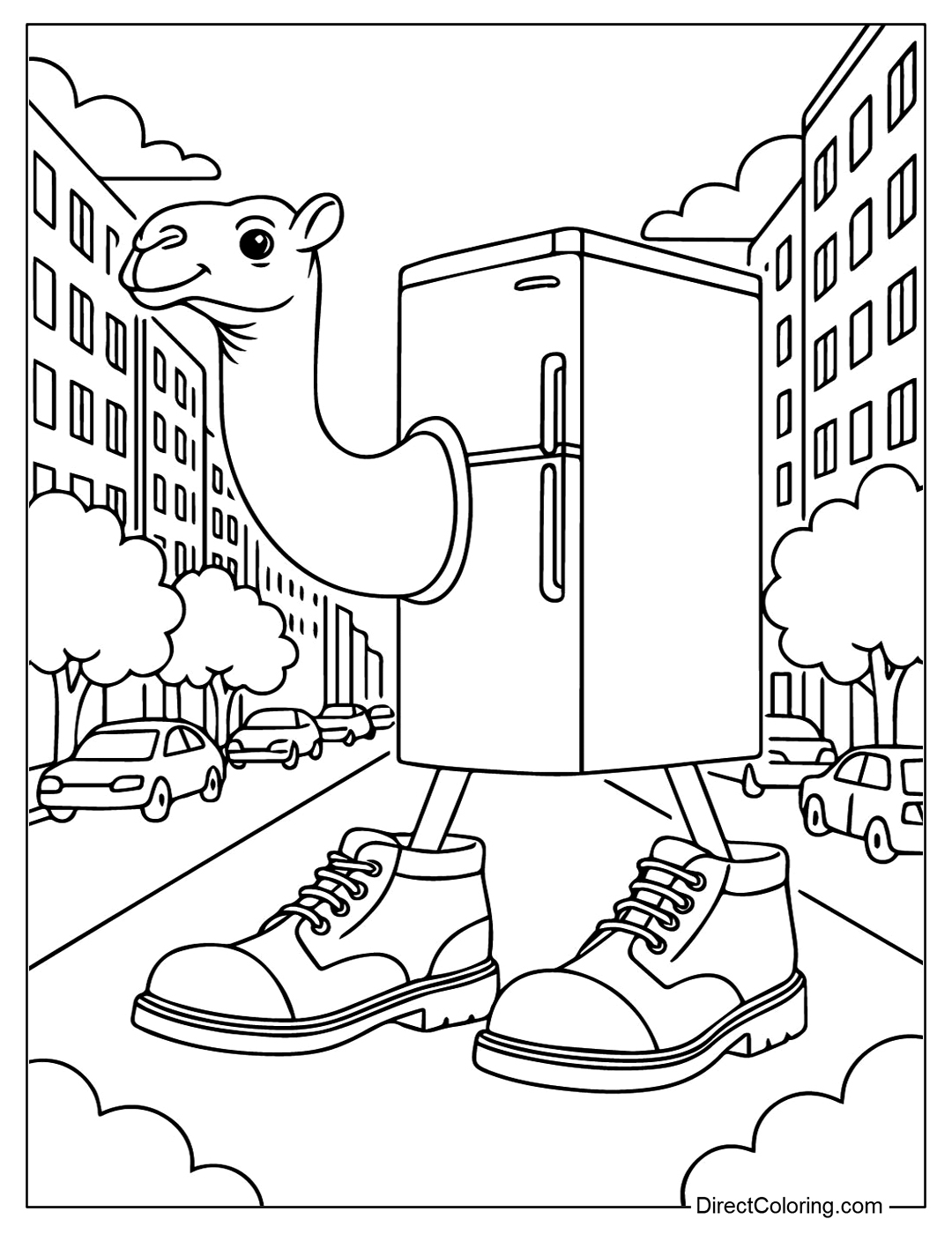 Frigo Camelo Coloring Page